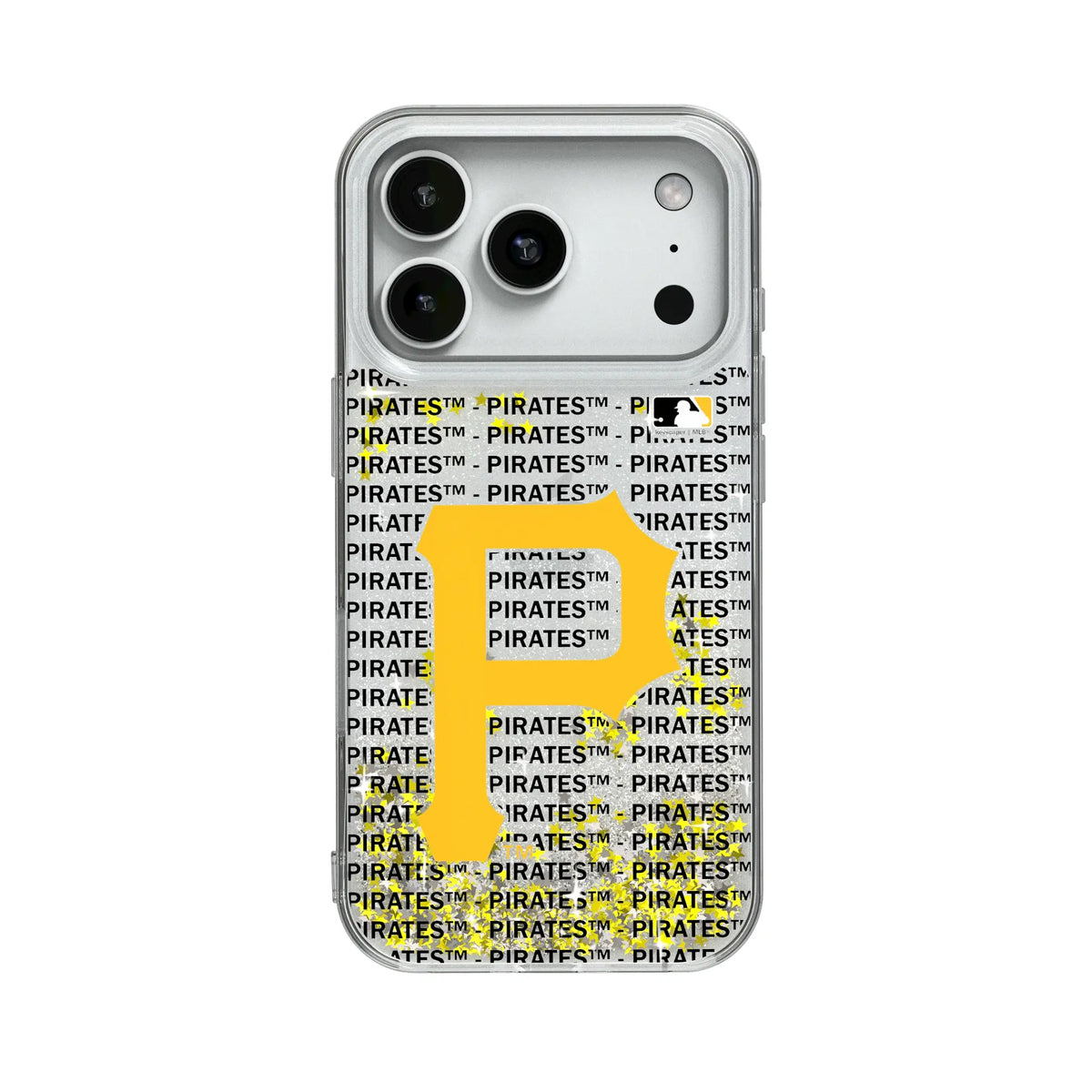 Pittsburgh Pirates Text Backdrop Glitter Phone Case for Apple iPhone
