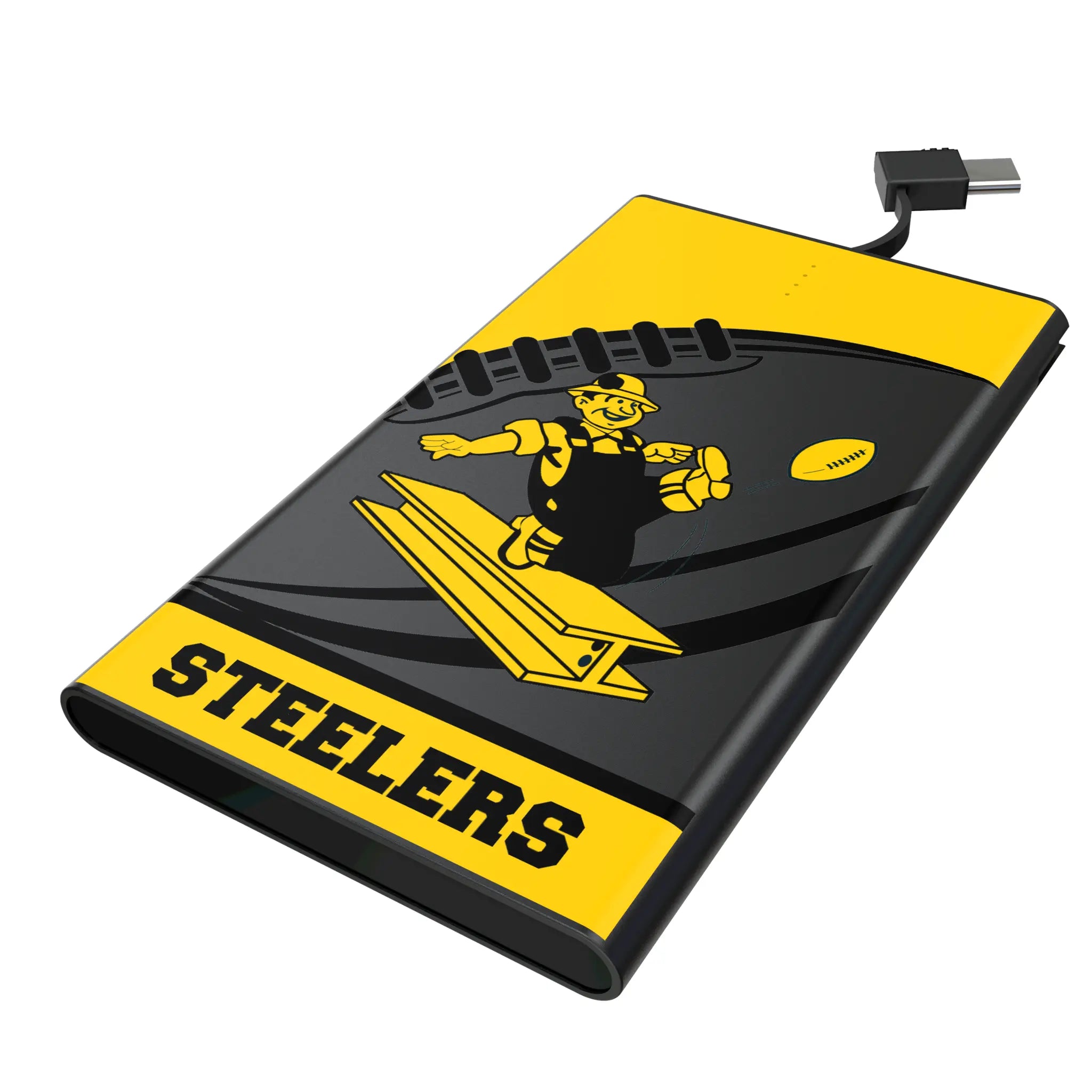 Pittsburgh Steelers 1961 Historic Collection Passtime 5000mAh Flat Power Bank