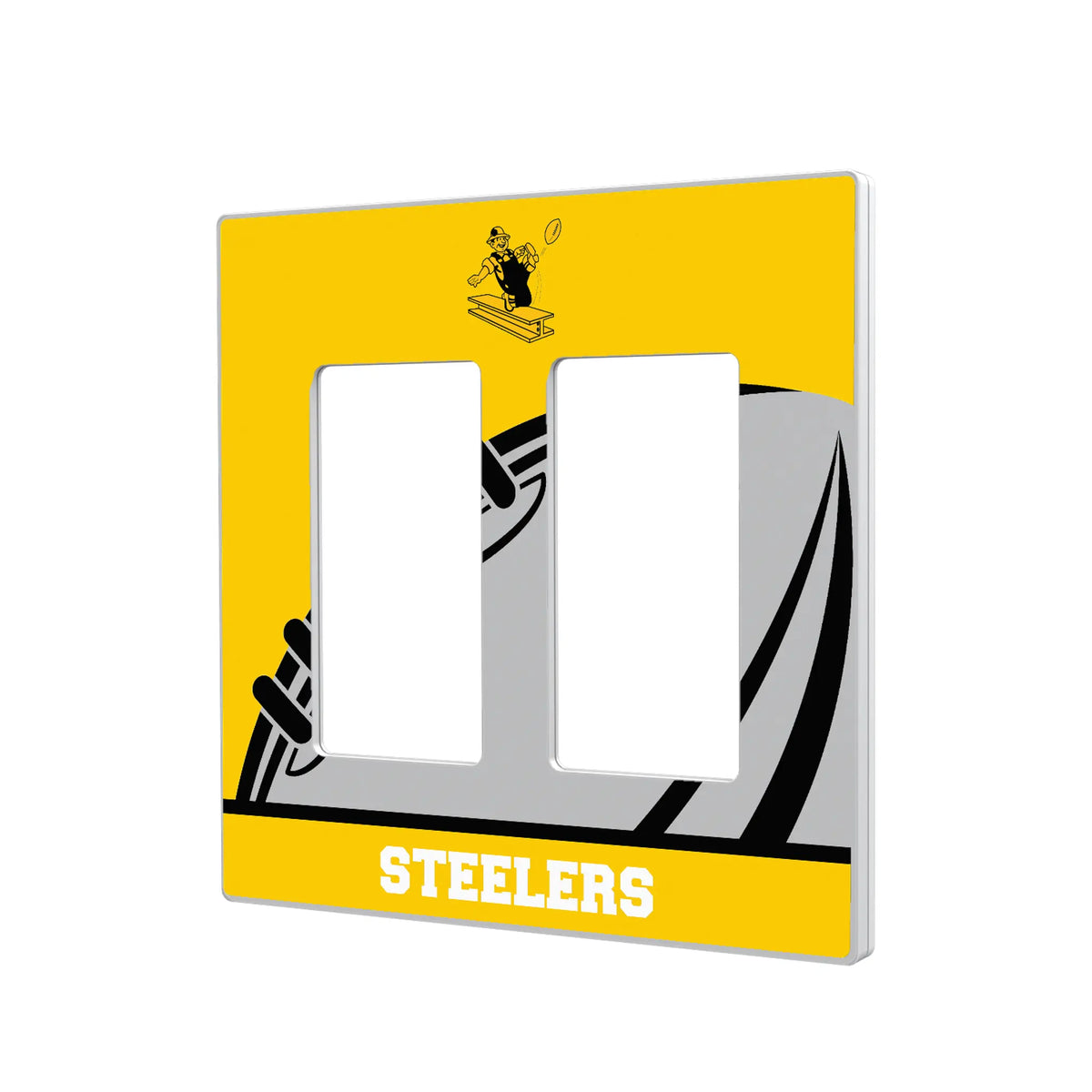 Pittsburgh Steelers 1961 Historic Collection Passtime Hidden-Screw Light Switch Plate#Style_Double Rocker