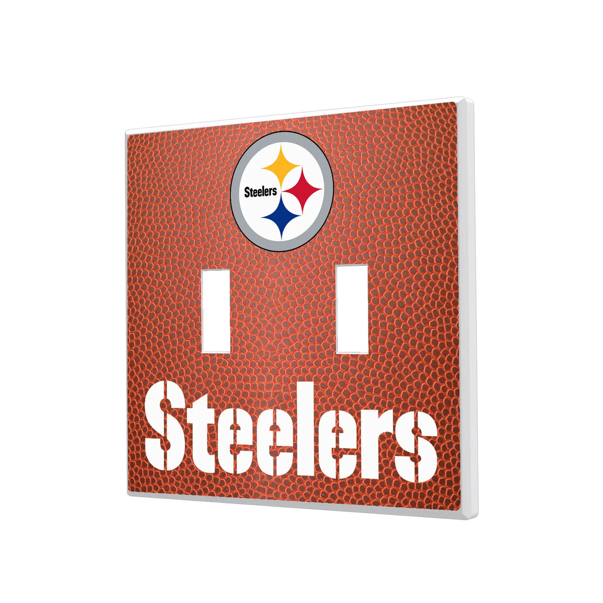 Pittsburgh Steelers Football Hidden-Screw Light Switch Plate#Style_Double Toggle