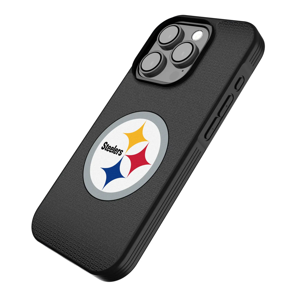 Pittsburgh Steelers Linen iPhone Bump Phone Case for Apple iPhone - Isometric View