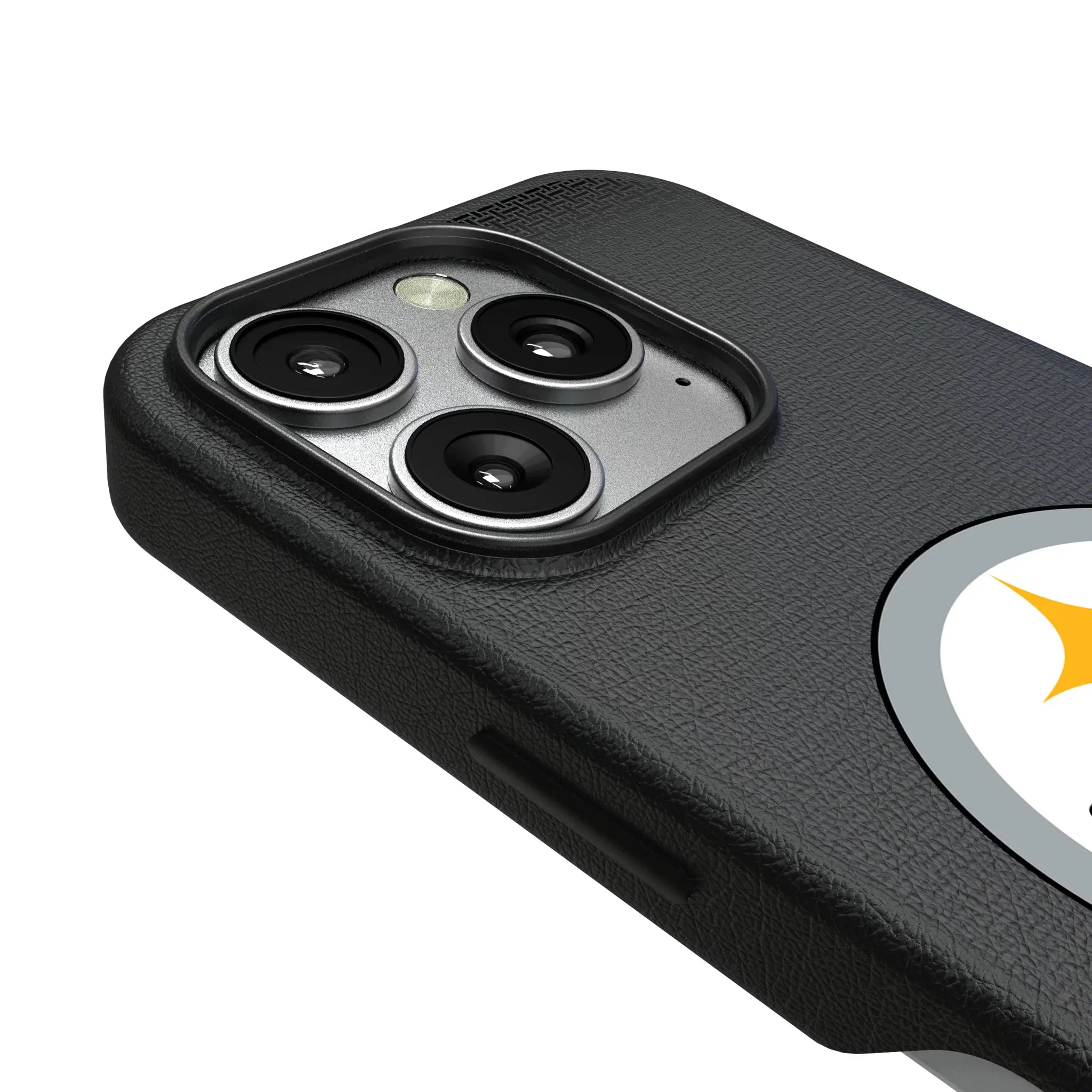 Pittsburgh Steelers Linen iPhone MagSafe Compatible Phone Case for Apple iPhone - Detail