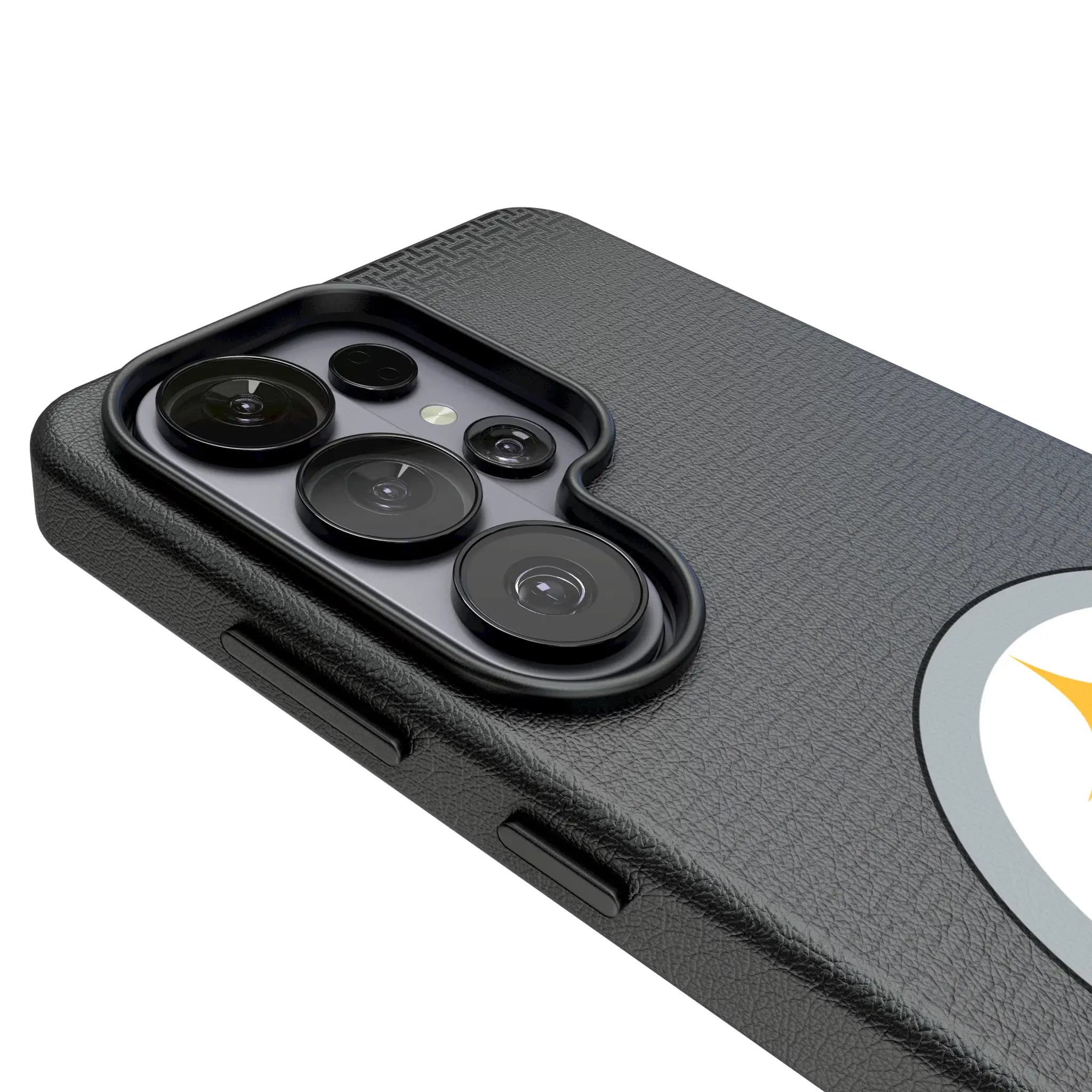 Pittsburgh Steelers Linen Galaxy MagSafe Compatible Phone Case for Samsung Galaxy - Detail#Device_Galaxy S26 Ultra