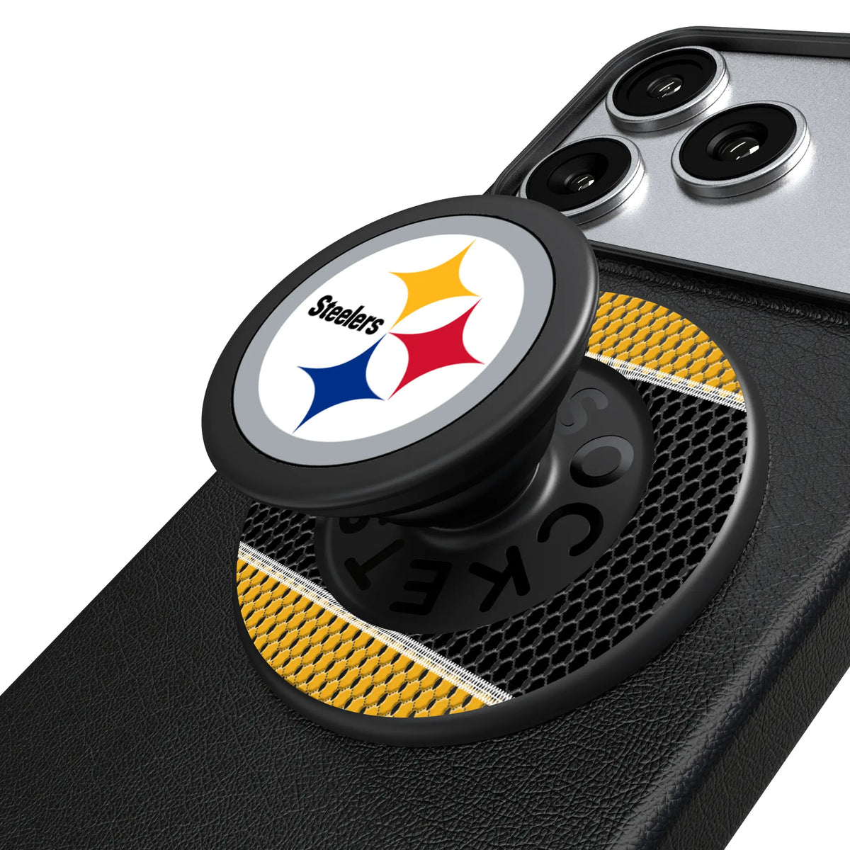 Pittsburgh Steelers Mesh Popsockets Round Magnetic
