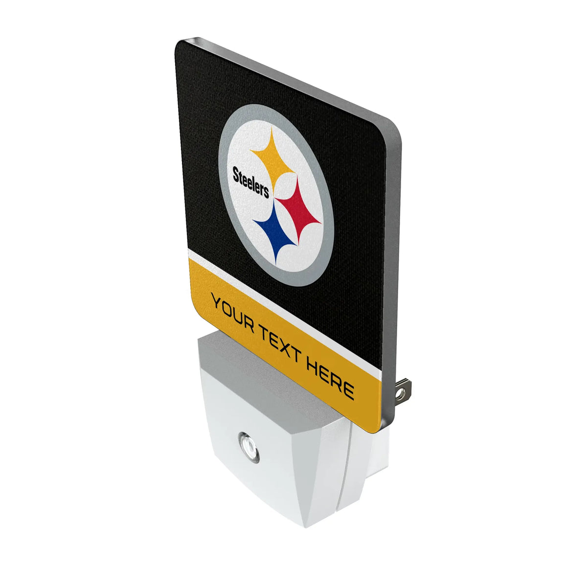 Pittsburgh Steelers Personalized Endzone Solid Night Light 2-Pack - Isometric View