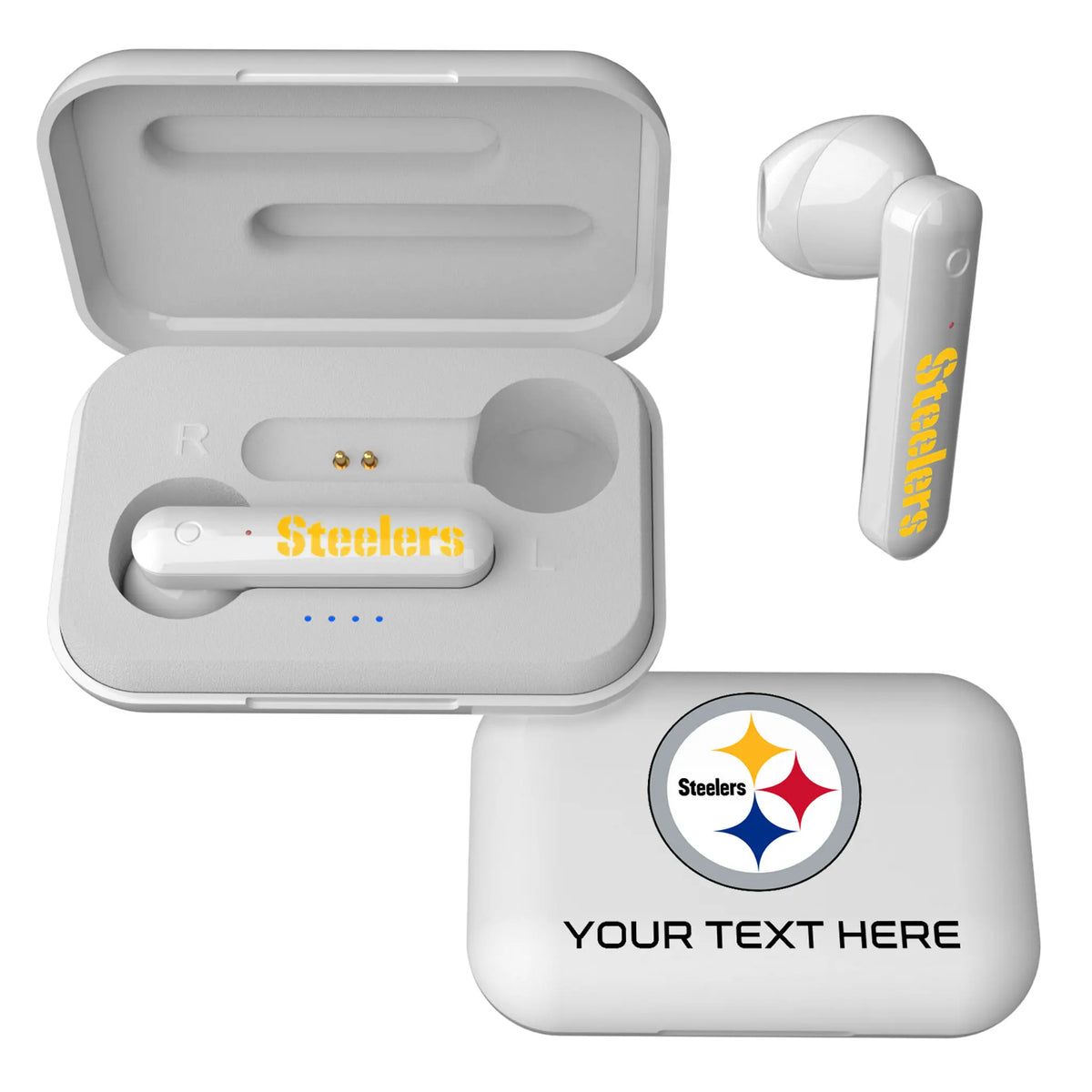 Pittsburgh Steelers Personalized Insignia Wireless TWS Earbuds
