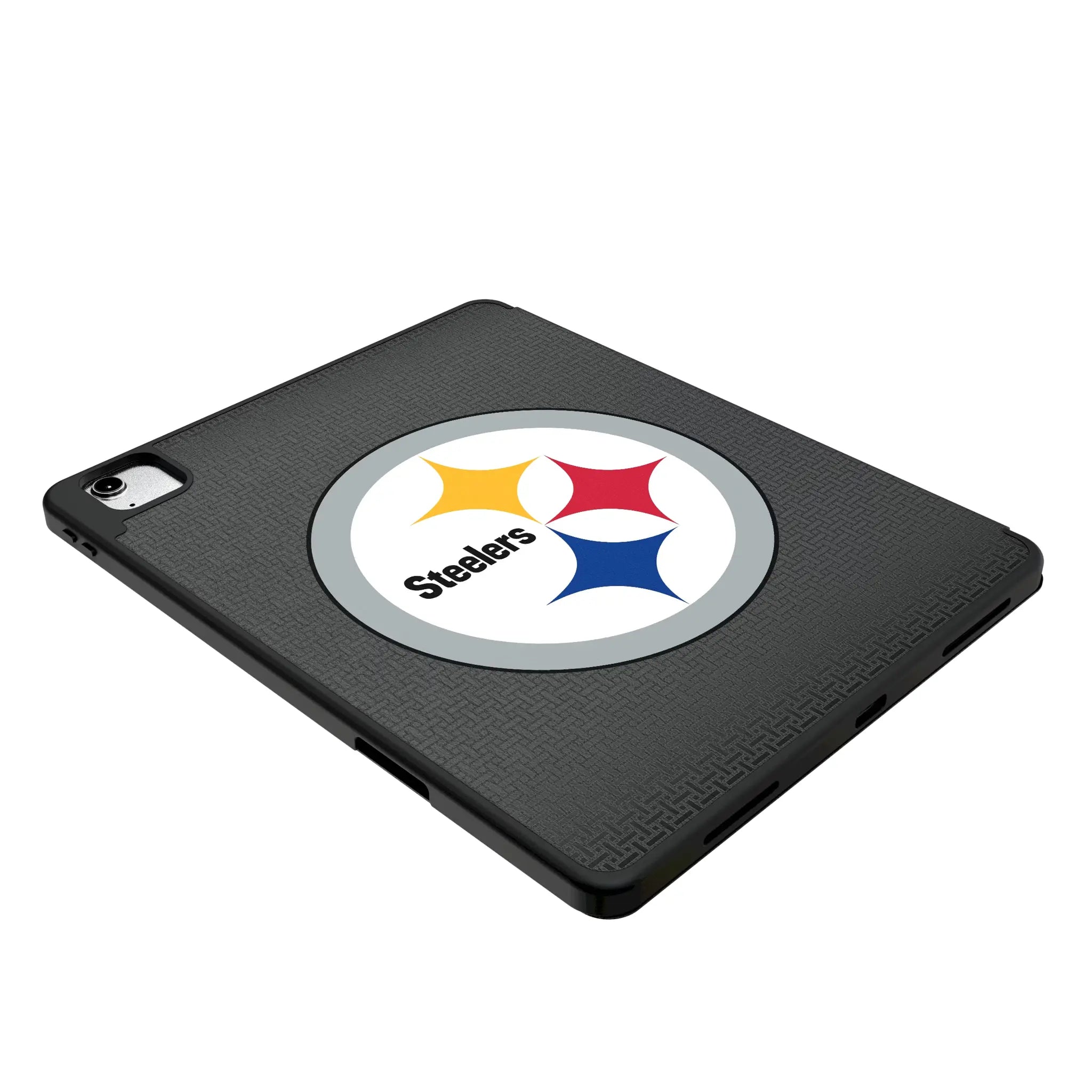 Pittsburgh Steelers Personalized Linen iPad Tablet Case for Apple iPad - Isometric View