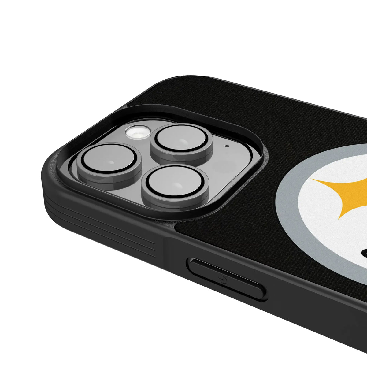 Pittsburgh Steelers Personalized Stripe iPhone Bump Phone Case for Apple iPhone - Detail