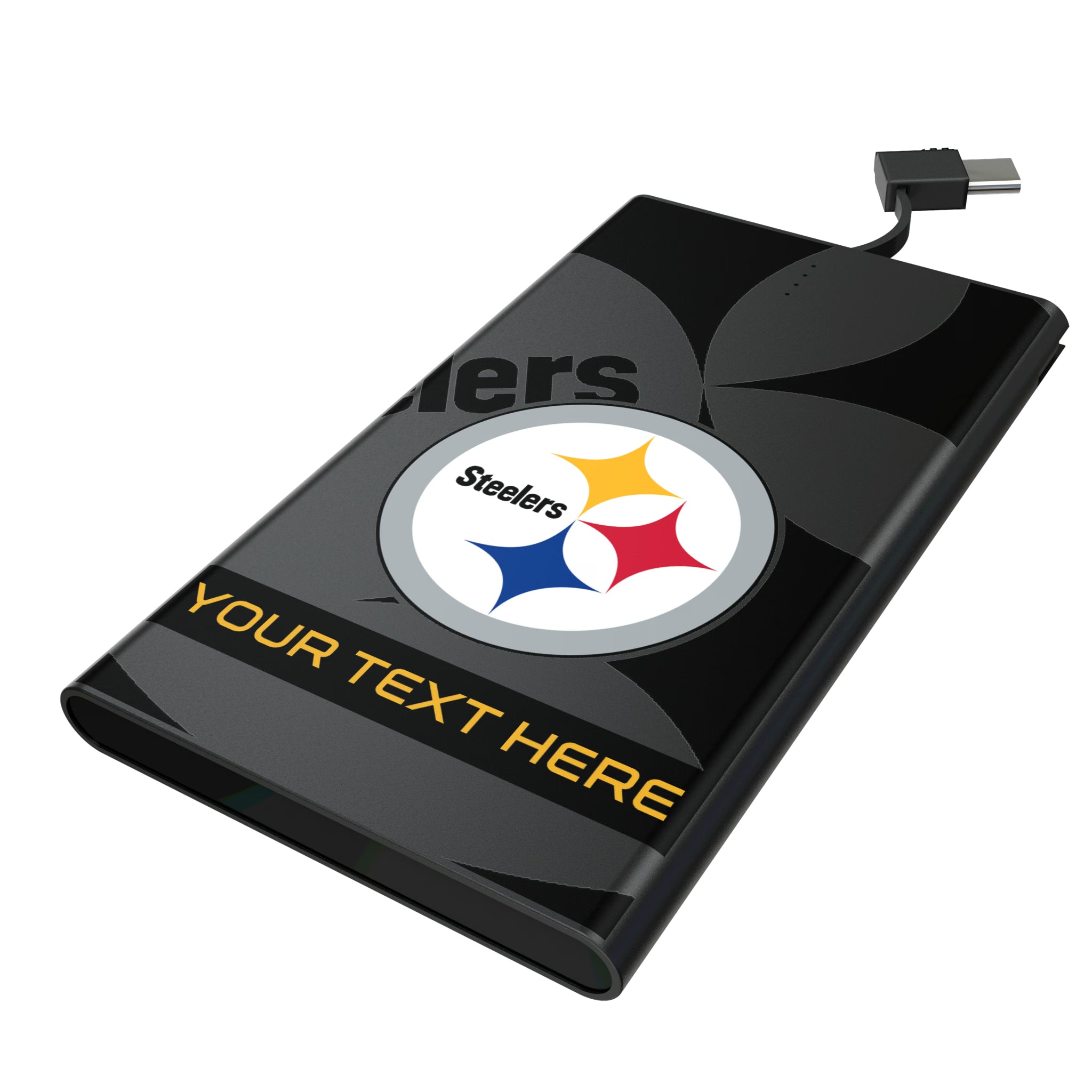 Pittsburgh Steelers Personalized Tilt 5000mAh Flat Powerbank