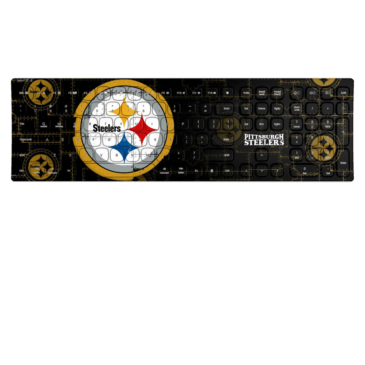 Pittsburgh Steelers Rivet KKB605 Curved Wireless Keyboard