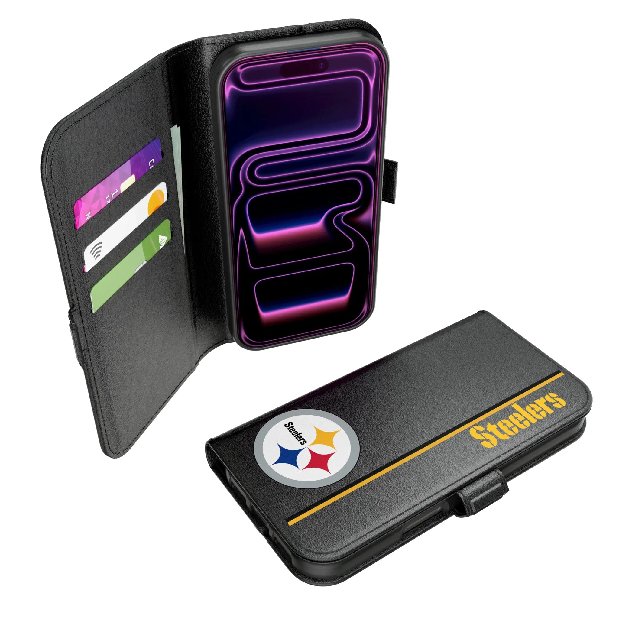 Pittsburgh Steelers Sidebar iPhone Folio Phone Case for Apple iPhone#Device_iPhone 17 Pro
