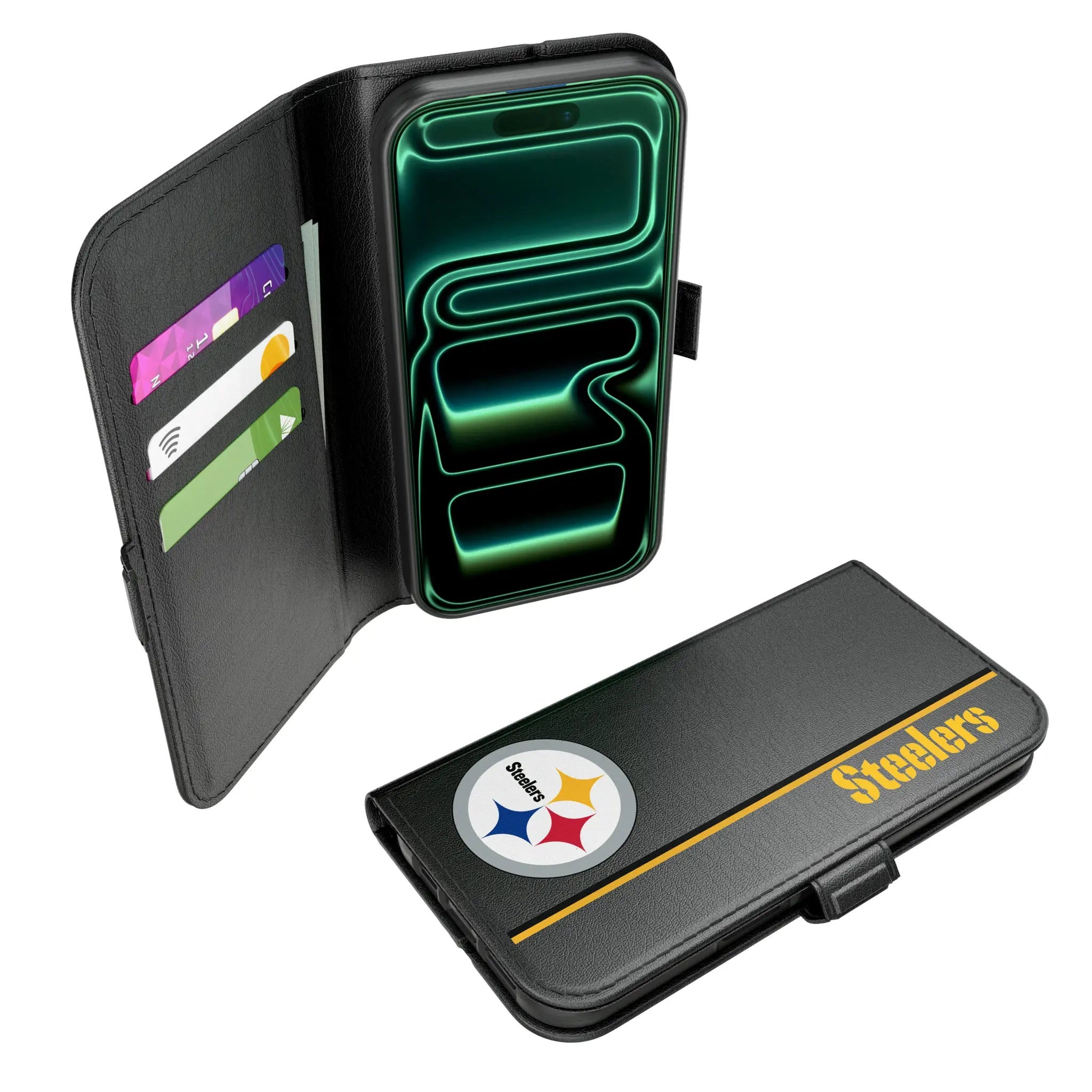 Pittsburgh Steelers Sidebar iPhone Folio Phone Case for Apple iPhone#Device_iPhone 17