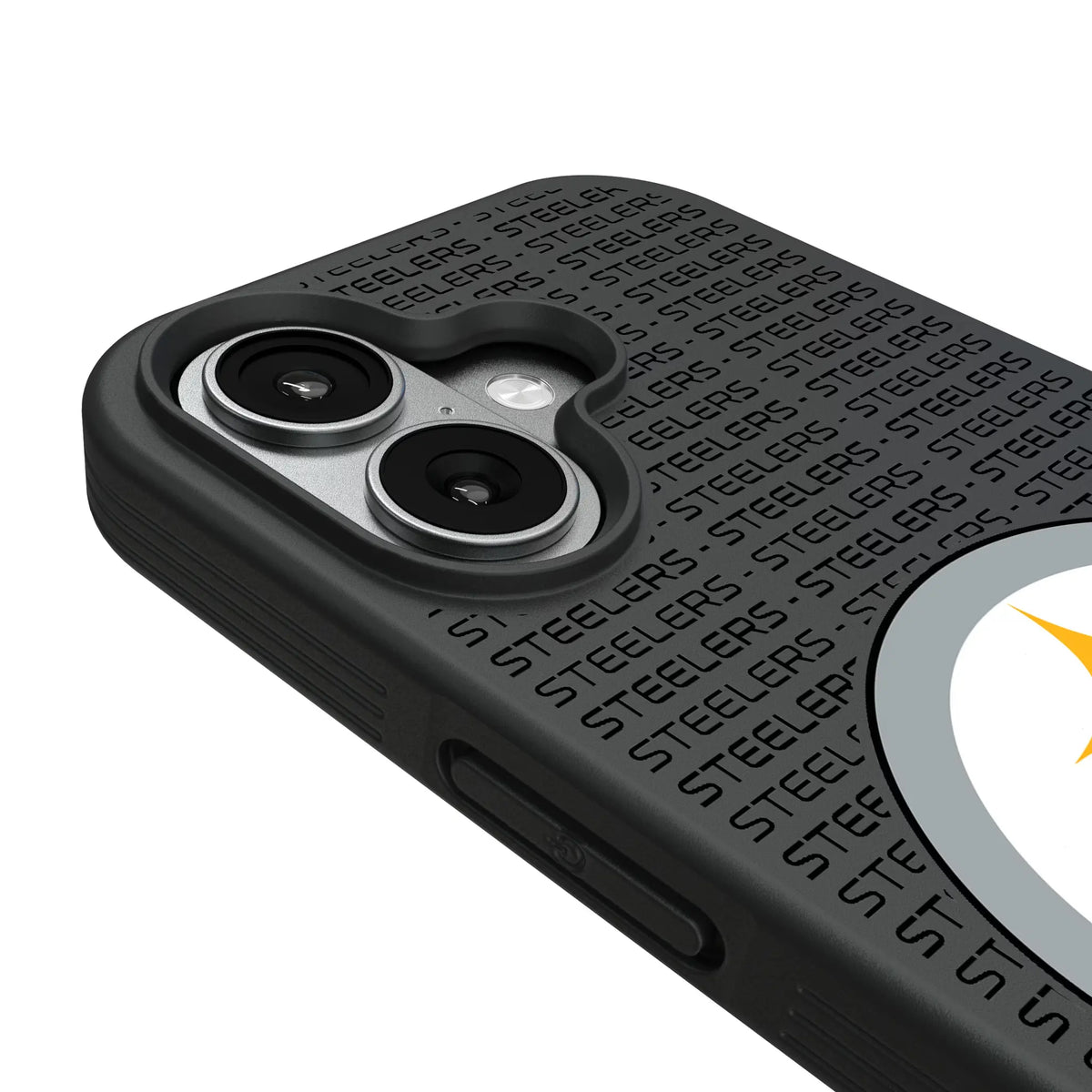 Pittsburgh Steelers Text Backdrop iPhone Bump Phone Case for Apple iPhone - Detail#Device_iPhone 17