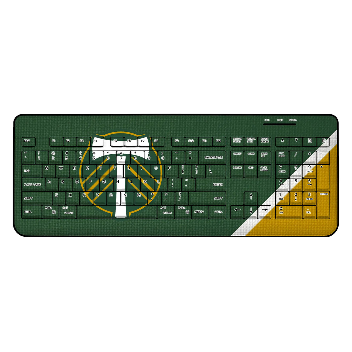 Portland Timbers Diagonal Stripe Wireless USB Keyboard