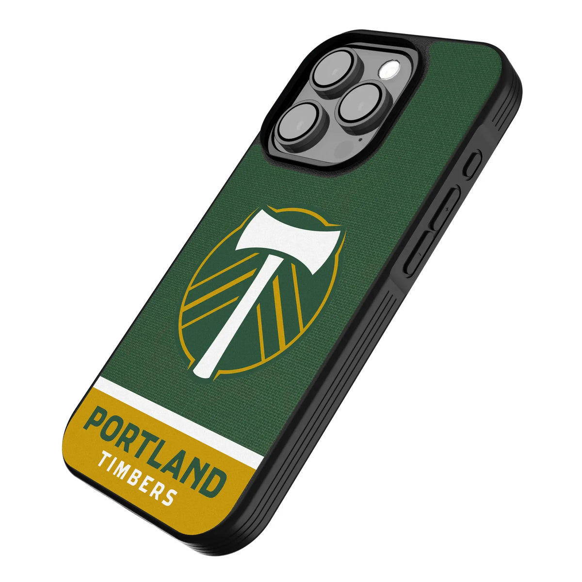 Portland Timbers Endzone Solid iPhone Bump Phone Case for Apple iPhone - Isometric View