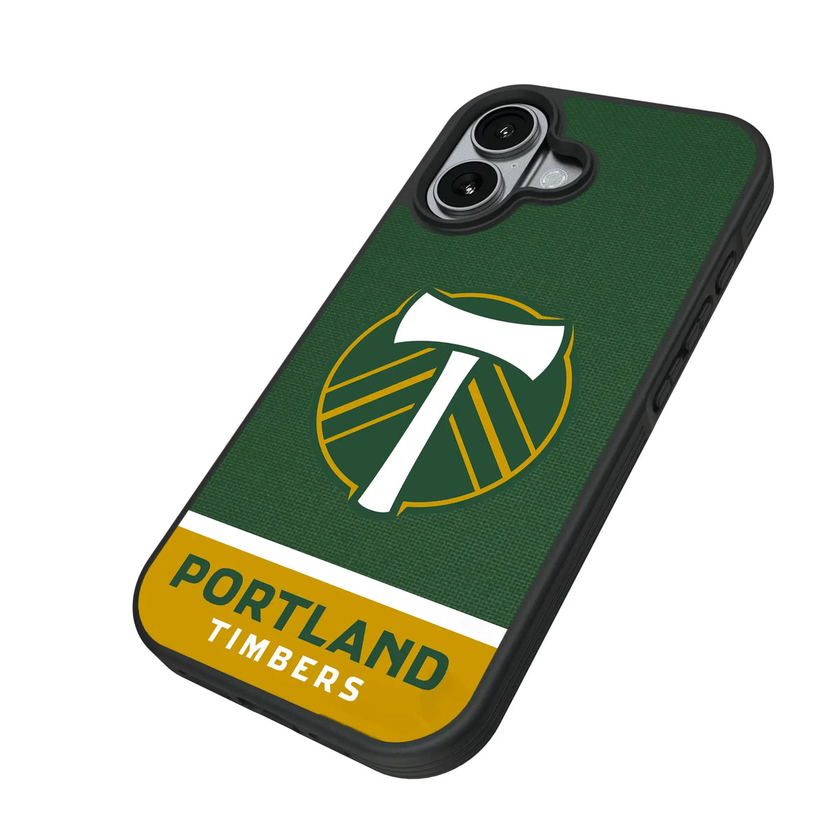 Portland Timbers Endzone Solid iPhone Bump Phone Case for Apple iPhone - Isometric View#Device_iPhone 17