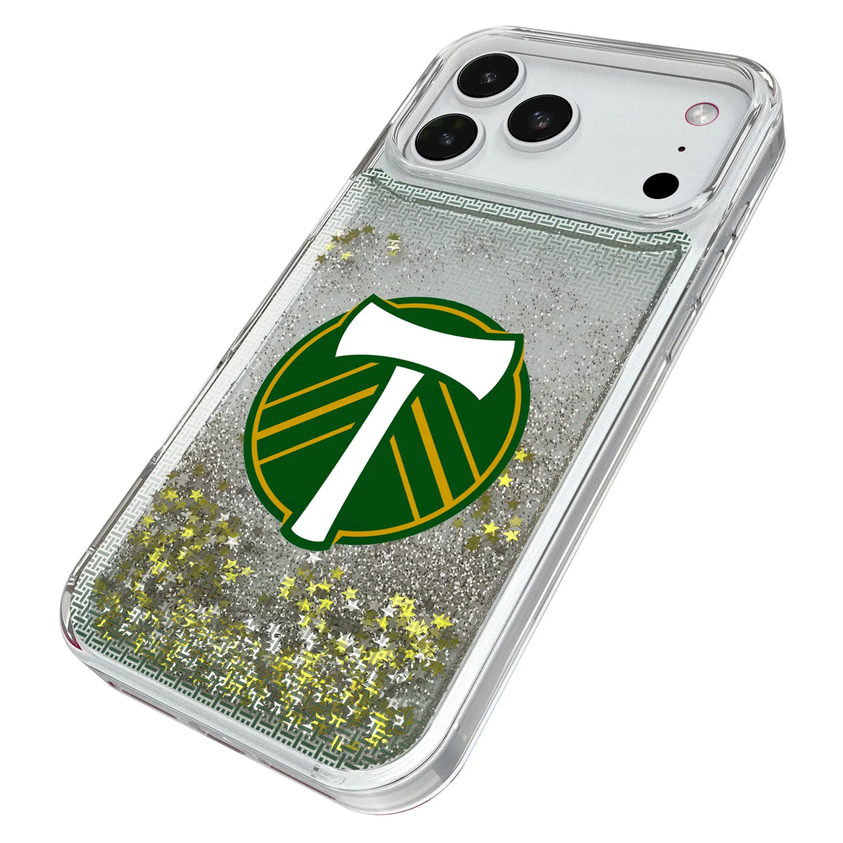 Portland Timbers Linen iPhone Glitter Phone Case for Apple iPhone - Isometric View#Device_iPhone 18 Pro Max