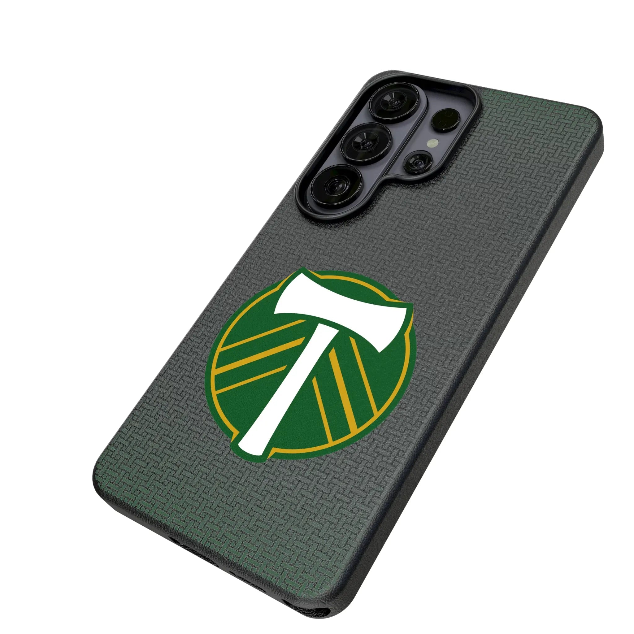 Portland Timbers Linen Galaxy MagSafe Compatible Phone Case for Samsung Galaxy - Isometric View#Device_Galaxy S26 Ultra