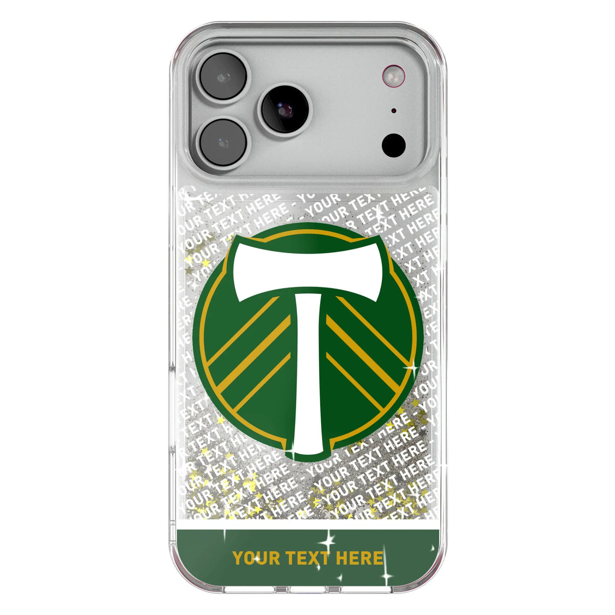 Portland Timbers Personalized EndZone Plus Glitter Phone Case for Apple iPhone