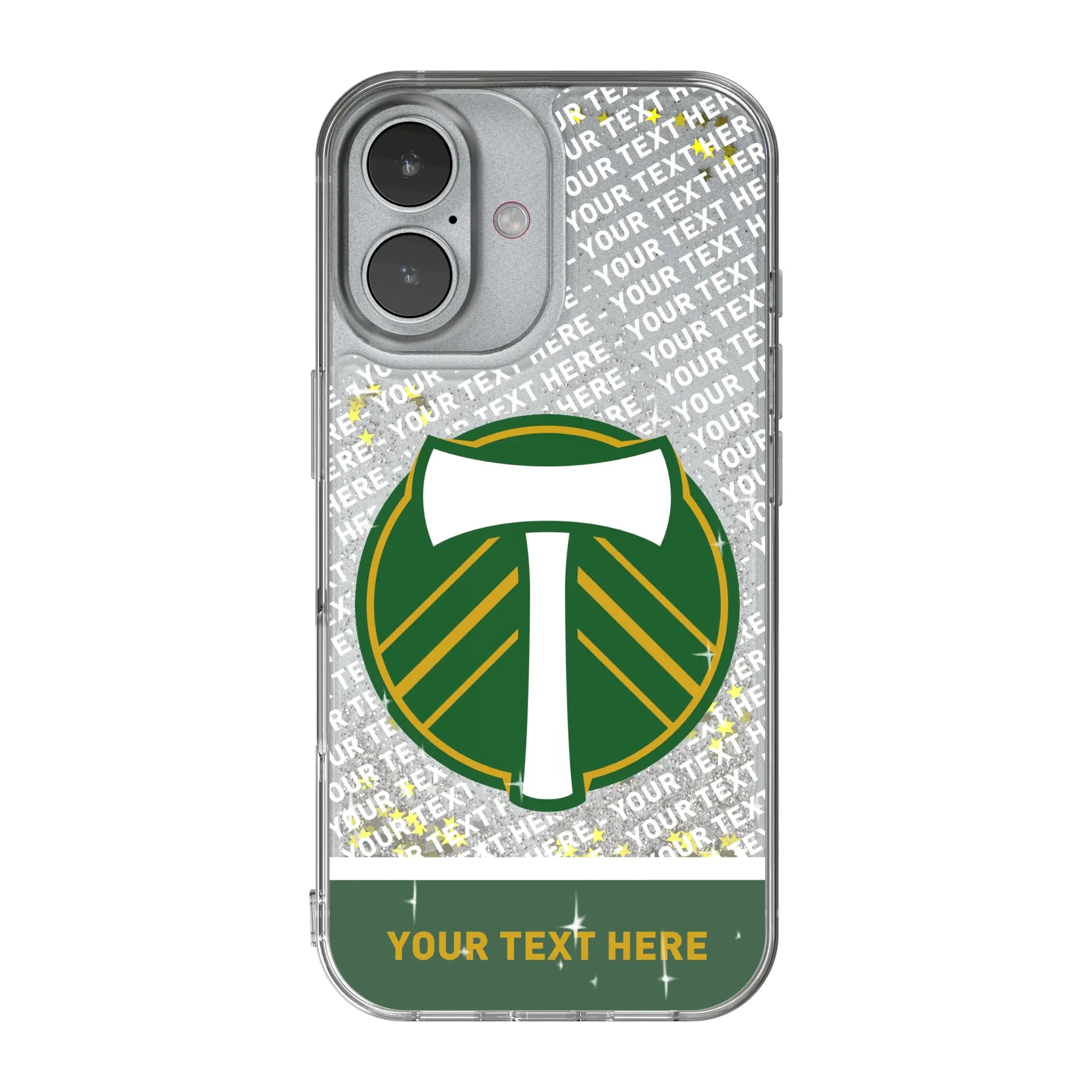 Portland Timbers Personalized EndZone Plus iPhone Glitter Phone Case for Apple iPhone