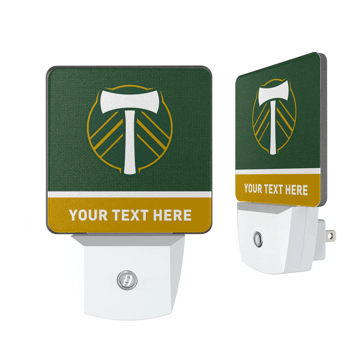 Portland Timbers Personalized Endzone Solid Night Light 2-Pack