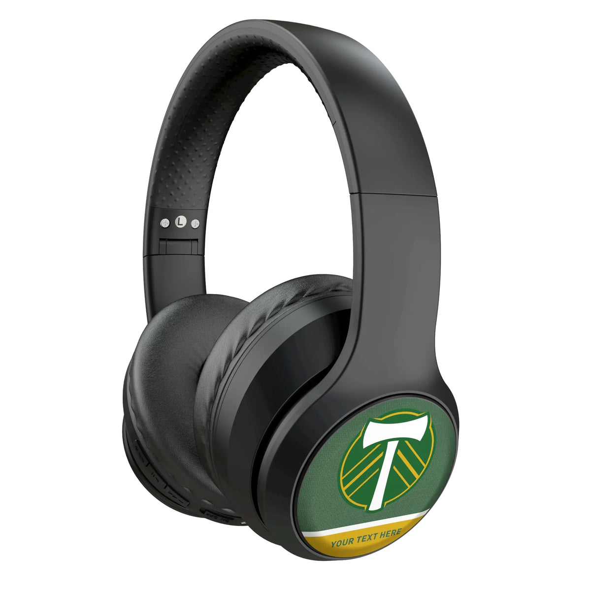 Portland Timbers Personalized Endzone Solid Wireless Over-Ear Headphones With Case