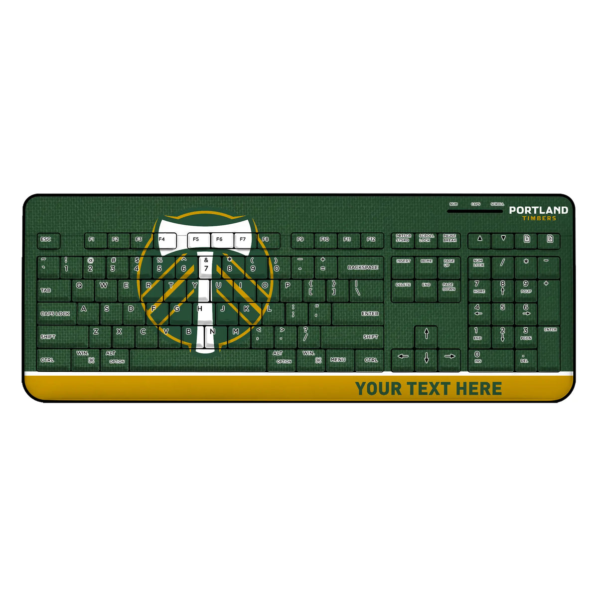 Portland Timbers Personalized Endzone Solid Wireless USB Keyboard