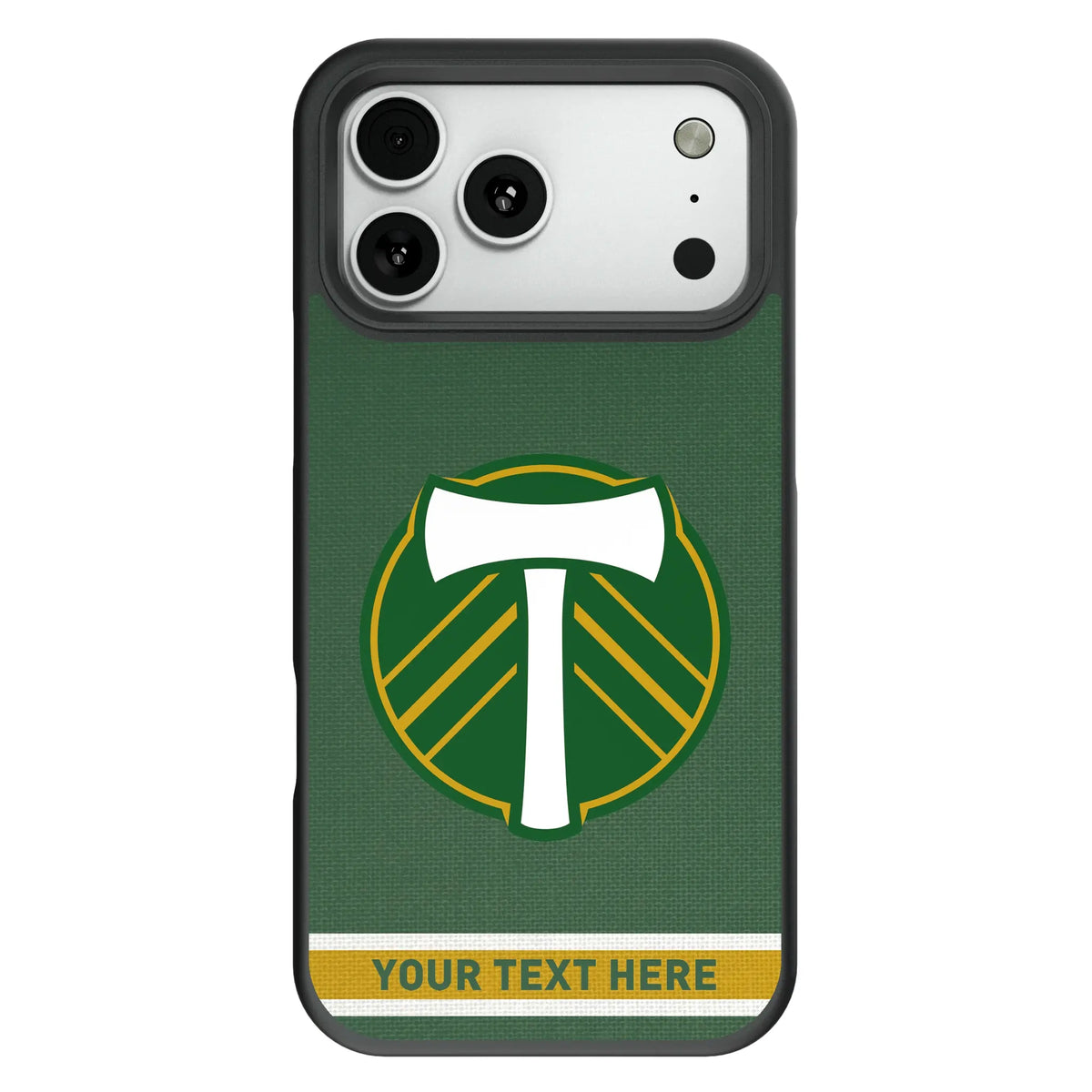 Portland Timbers Personalized Stripe Bump Phone Case for Apple iPhone