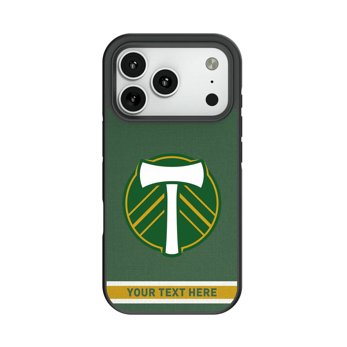 Portland Timbers Personalized Stripe Bump Phone Case for Apple iPhone