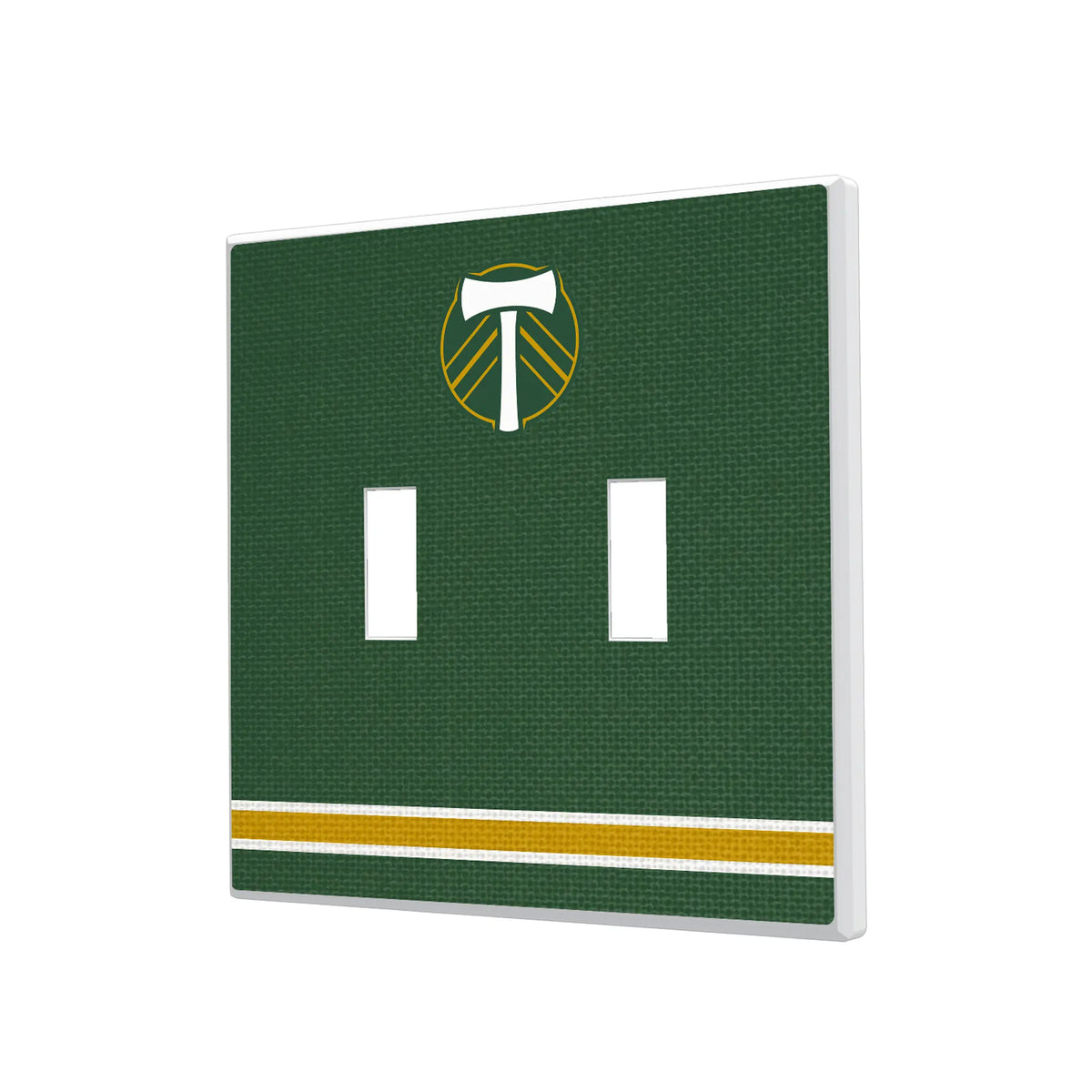 Portland Timbers Stripe Hidden-Screw Light Switch Plate#Style_Double Toggle