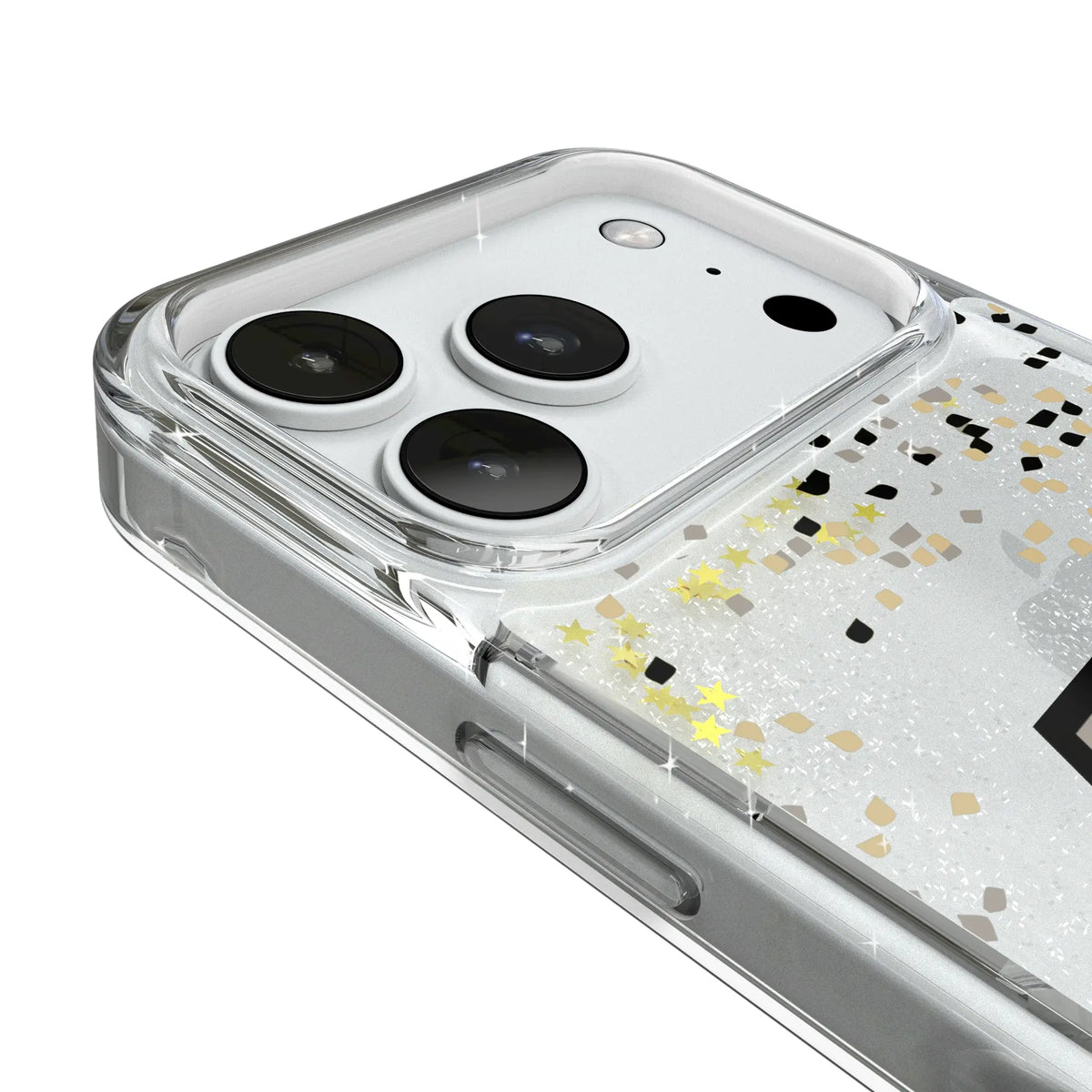 Purdue University Boilermakers Confetti iPhone Glitter Phone Case for Apple iPhone - Detail#Device_iPhone 18 Pro
