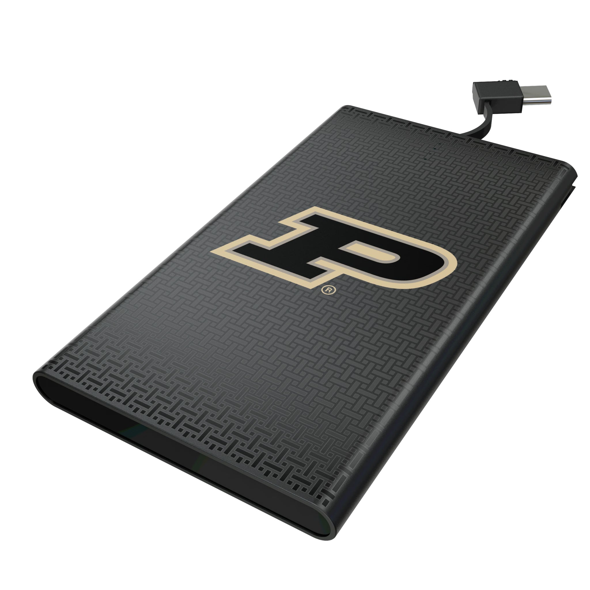 Purdue University Boilermakers Linen 5000mAh Flat Powerbank