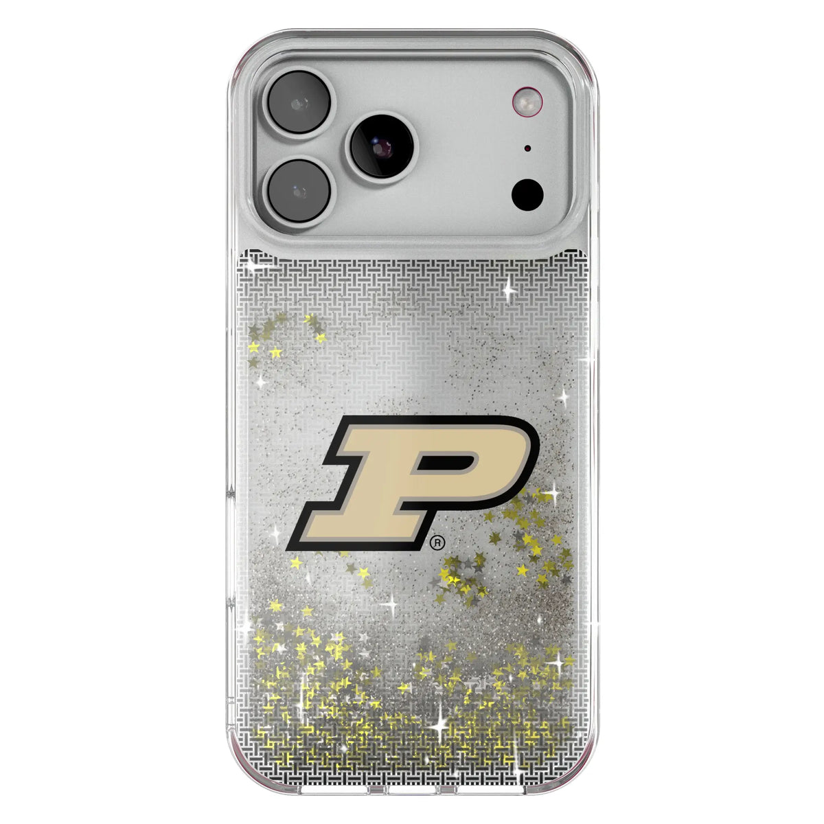 Purdue University Boilermakers Linen Glitter Phone Case for Apple iPhone