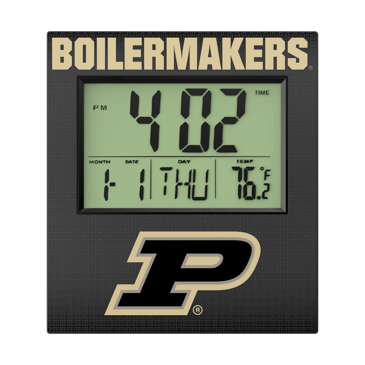 Purdue University Boilermakers Linen Wall Clock