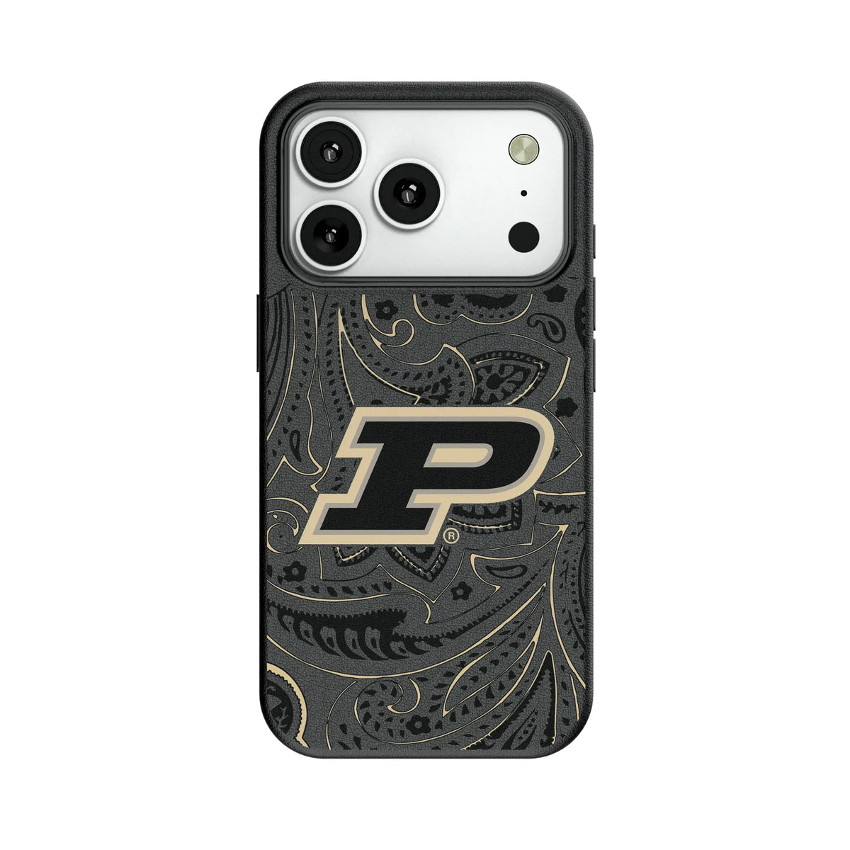 Purdue University Boilermakers Paisley MagSafe Compatible Phone Case for Apple iPhone