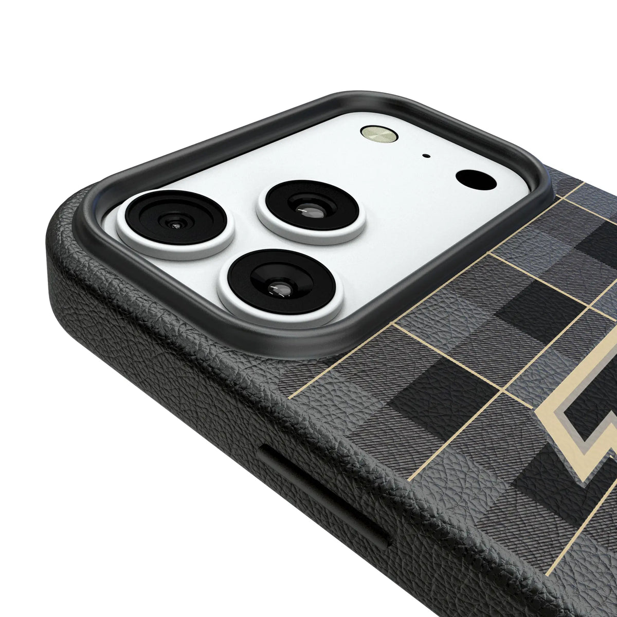 Purdue University Boilermakers Plaid iPhone MagSafe Compatible Phone Case for Apple iPhone - Detail#Device_iPhone 18 Pro Max