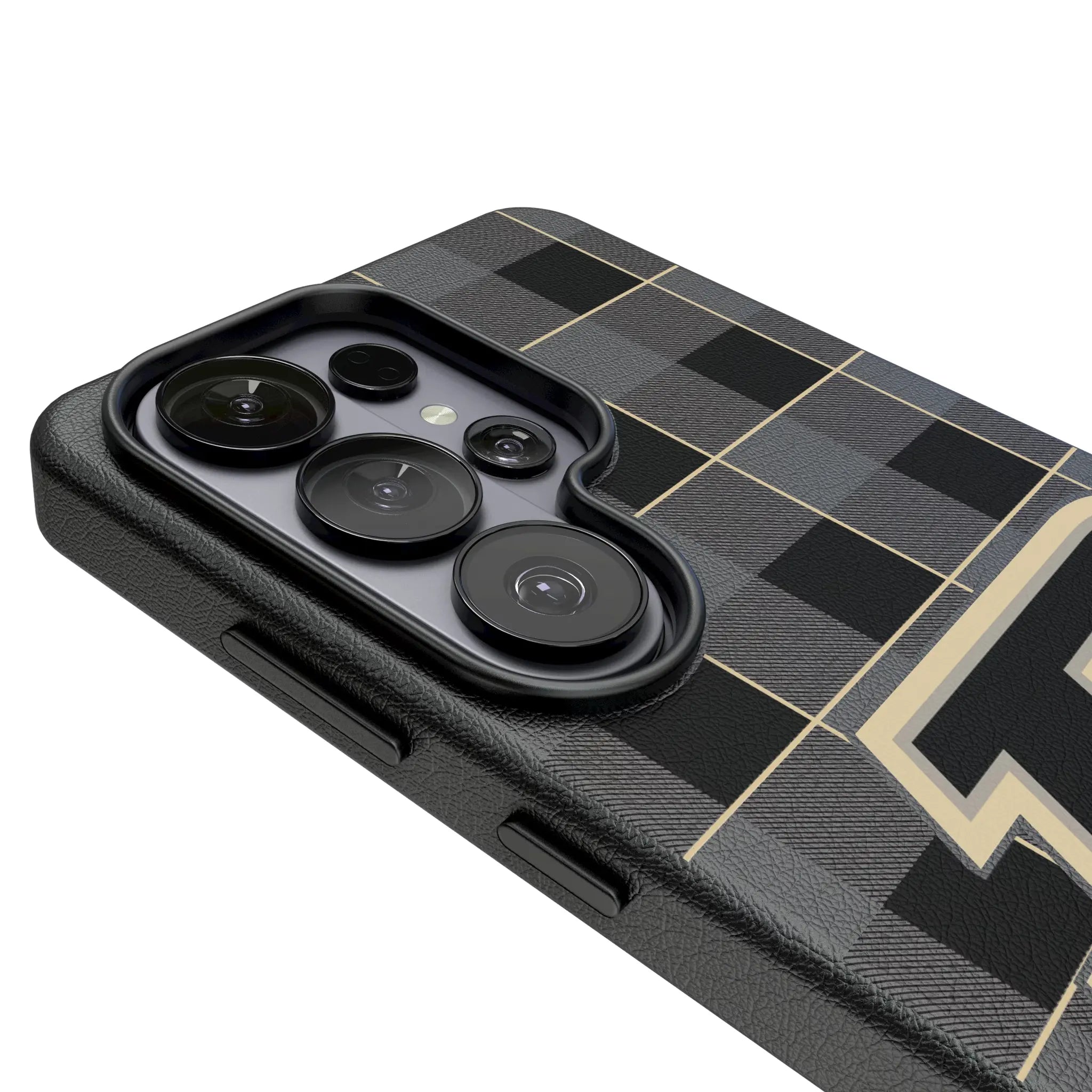 Purdue University Boilermakers Plaid Galaxy MagSafe Compatible Phone Case for Samsung Galaxy - Detail#Device_Galaxy S26 Ultra