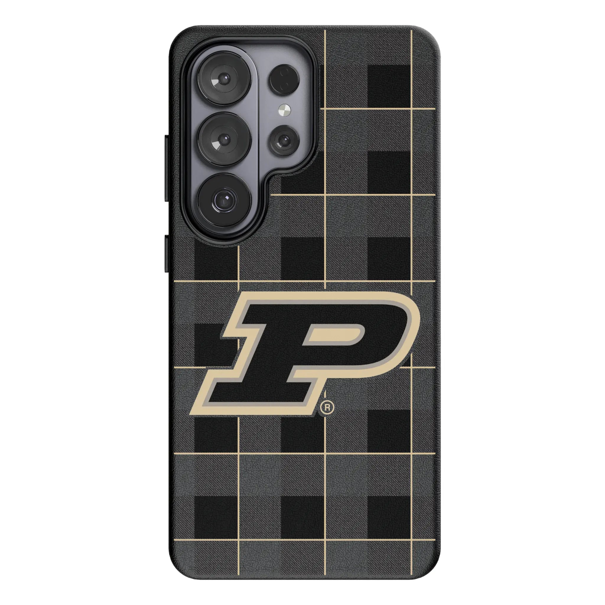 Purdue University Boilermakers Plaid Galaxy MagSafe Compatible Phone Case for Samsung Galaxy#Device_Galaxy S26 Ultra
