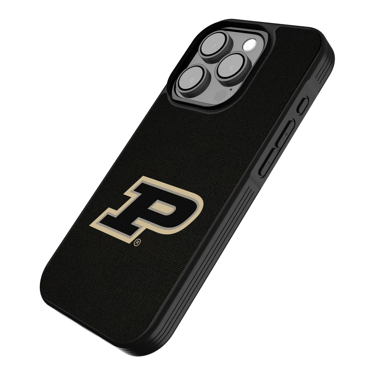 Purdue University Boilermakers Solid iPhone Bump Phone Case for Apple iPhone - Isometric View