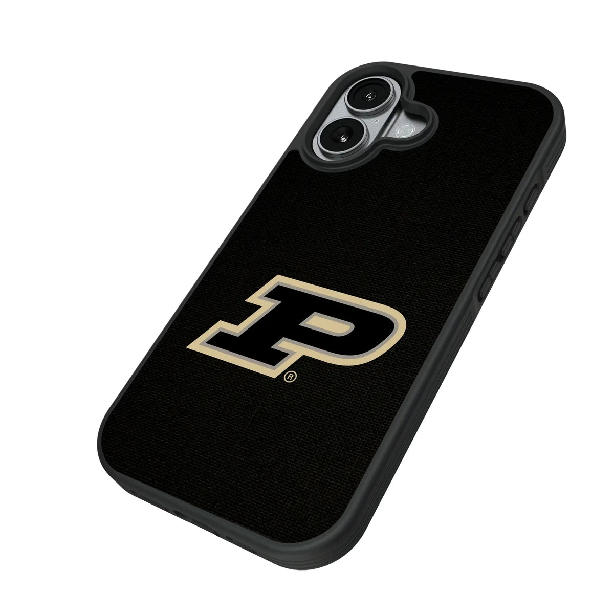 Purdue University Boilermakers Solid iPhone Bump Phone Case for Apple iPhone - Isometric View#Device_iPhone 17