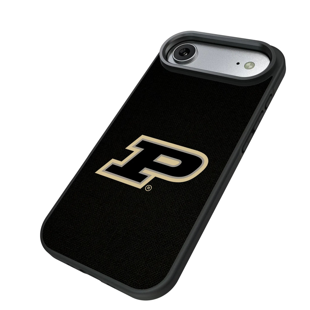 Purdue University Boilermakers Solid iPhone Bump Phone Case for Apple iPhone - Isometric View#Device_iPhone Air