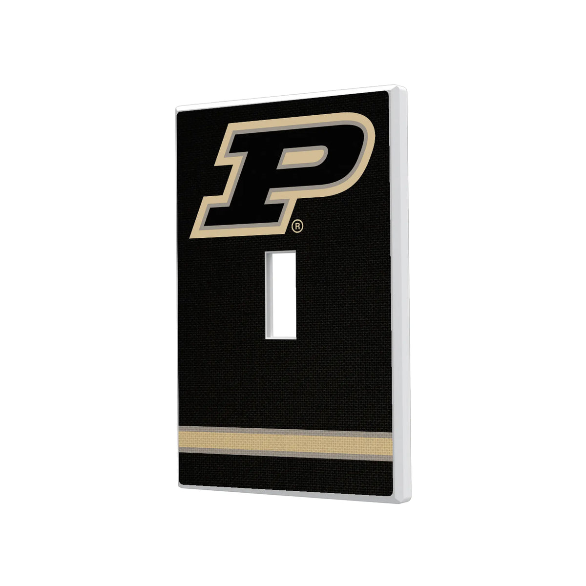 Purdue University Boilermakers Stripe Hidden-Screw Light Switch Plate#Style_Single Toggle