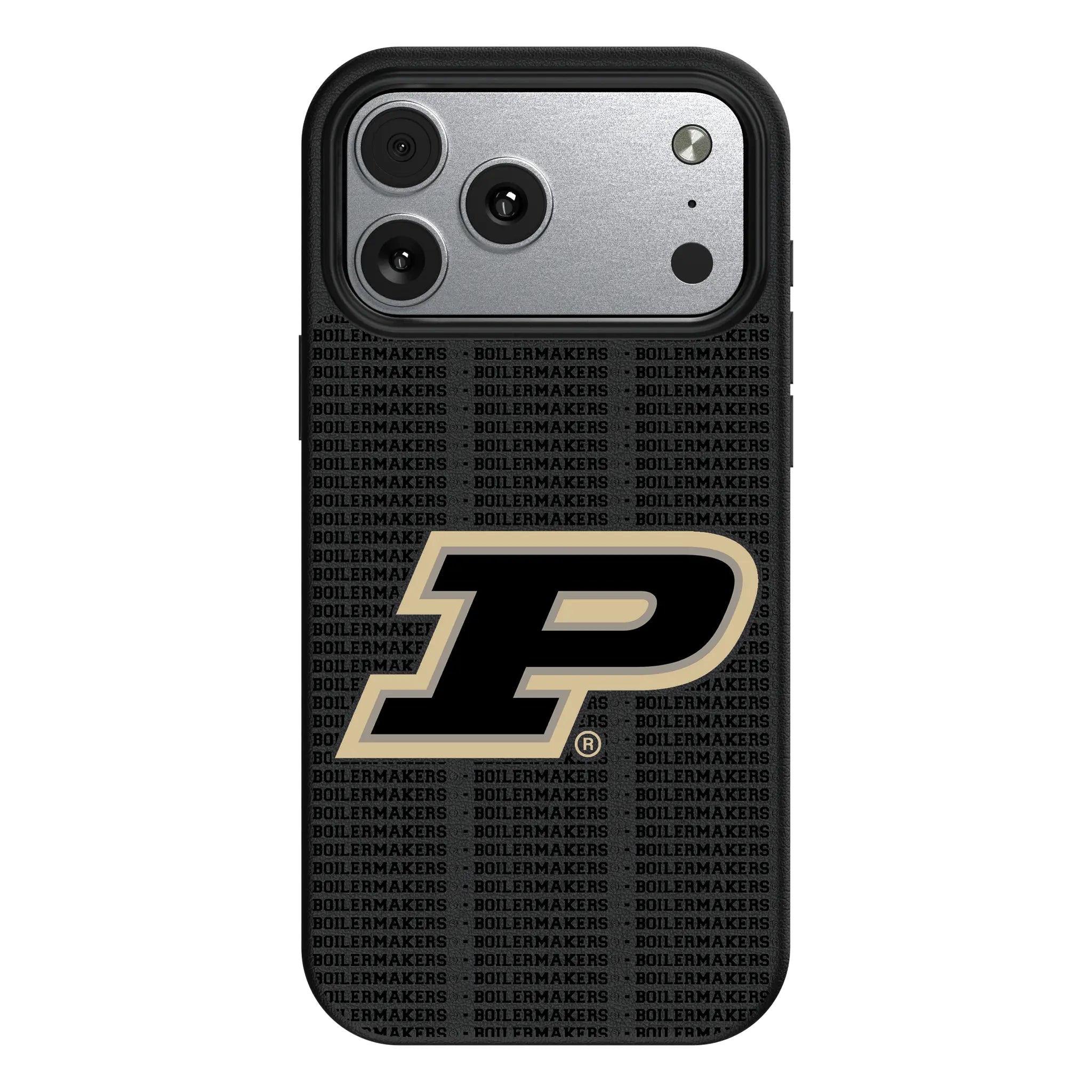 Purdue University Boilermakers Text Backdrop iPhone MagSafe Compatible Phone Case for Apple iPhone#Device_iPhone 17 Pro Max
