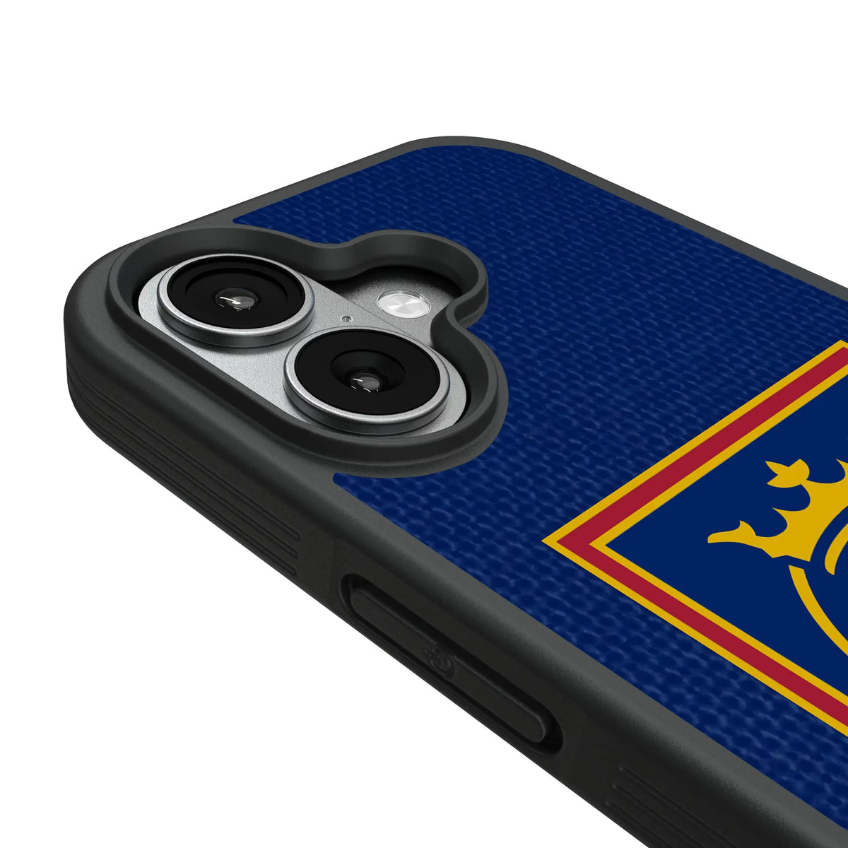 Real Salt Lake Diagonal Stripe iPhone Bump Phone Case for Apple iPhone - Detail#Device_iPhone 17