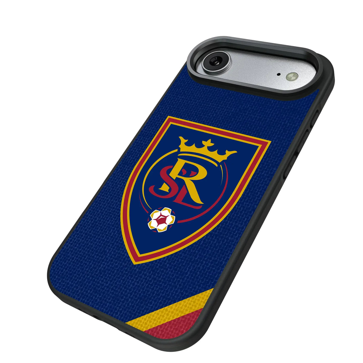 Real Salt Lake Diagonal Stripe iPhone Bump Phone Case for Apple iPhone - Isometric View#Device_iPhone Air