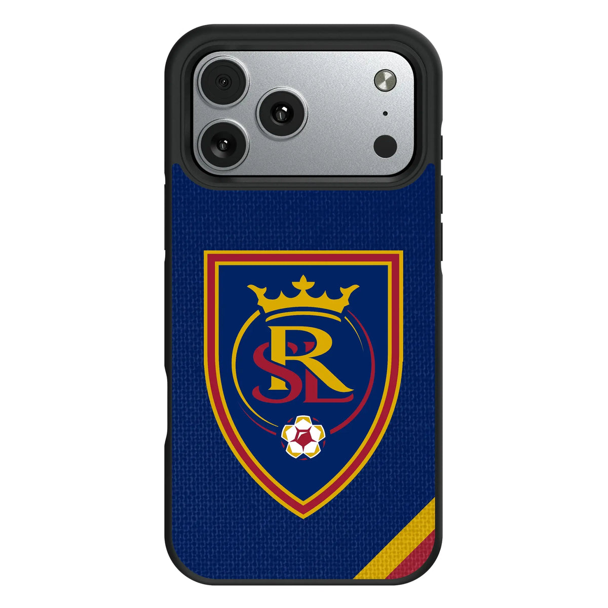 Real Salt Lake Diagonal Stripe iPhone Bump Phone Case for Apple iPhone#Device_iPhone 17 Pro Max