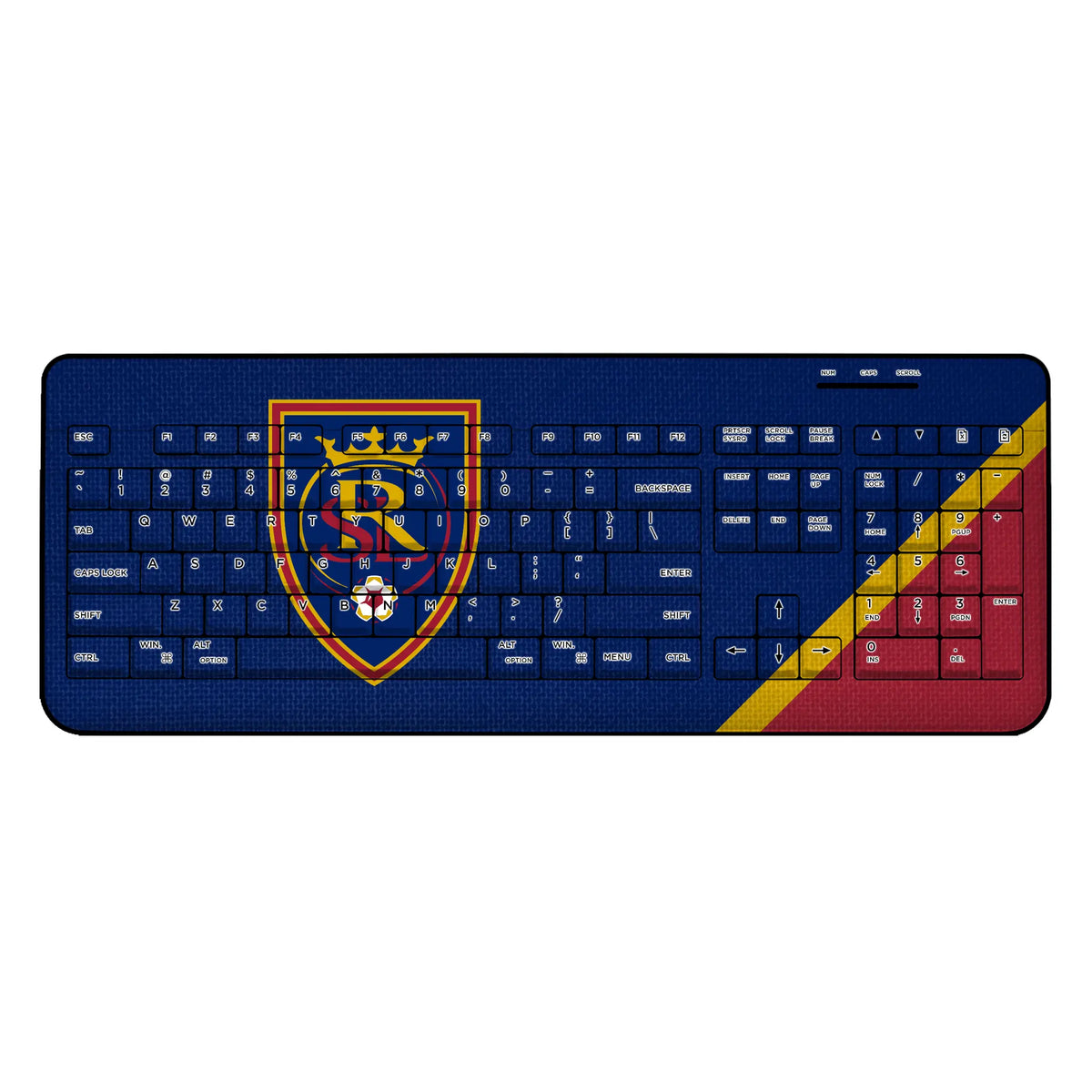 Real Salt Lake Diagonal Stripe Wireless USB Keyboard