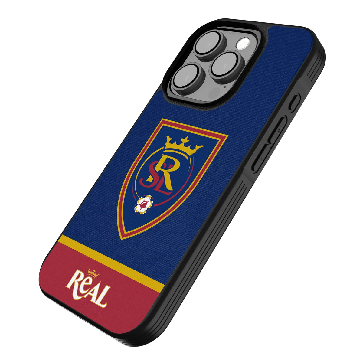 Real Salt Lake Endzone Solid iPhone Bump Phone Case for Apple iPhone - Isometric View