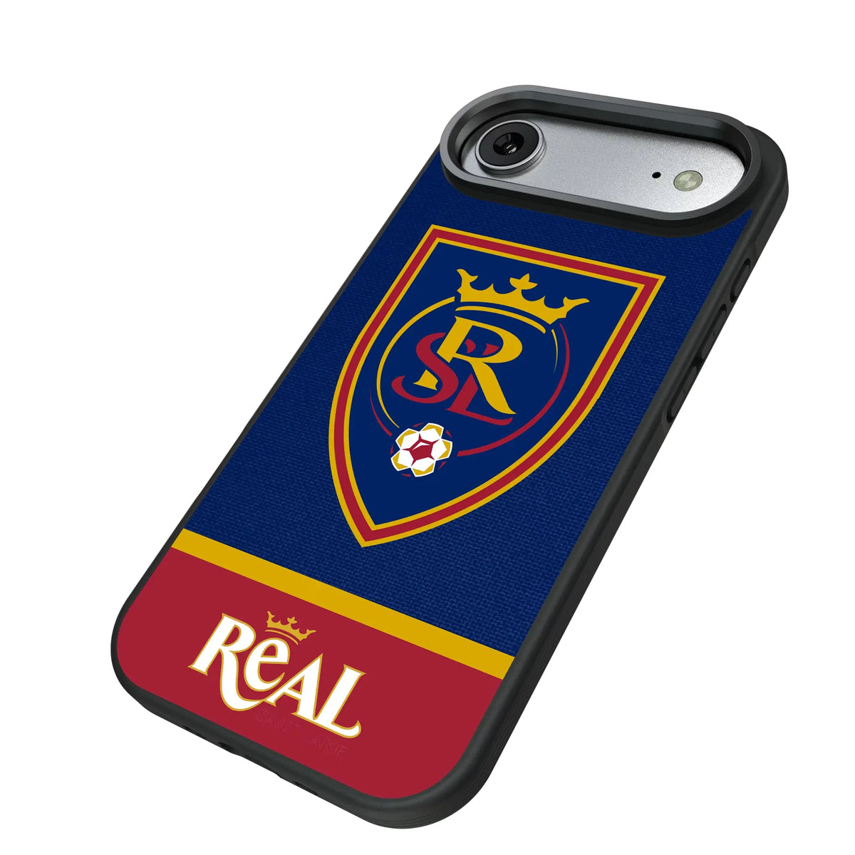 Real Salt Lake Endzone Solid iPhone Bump Phone Case for Apple iPhone - Isometric View#Device_iPhone Air