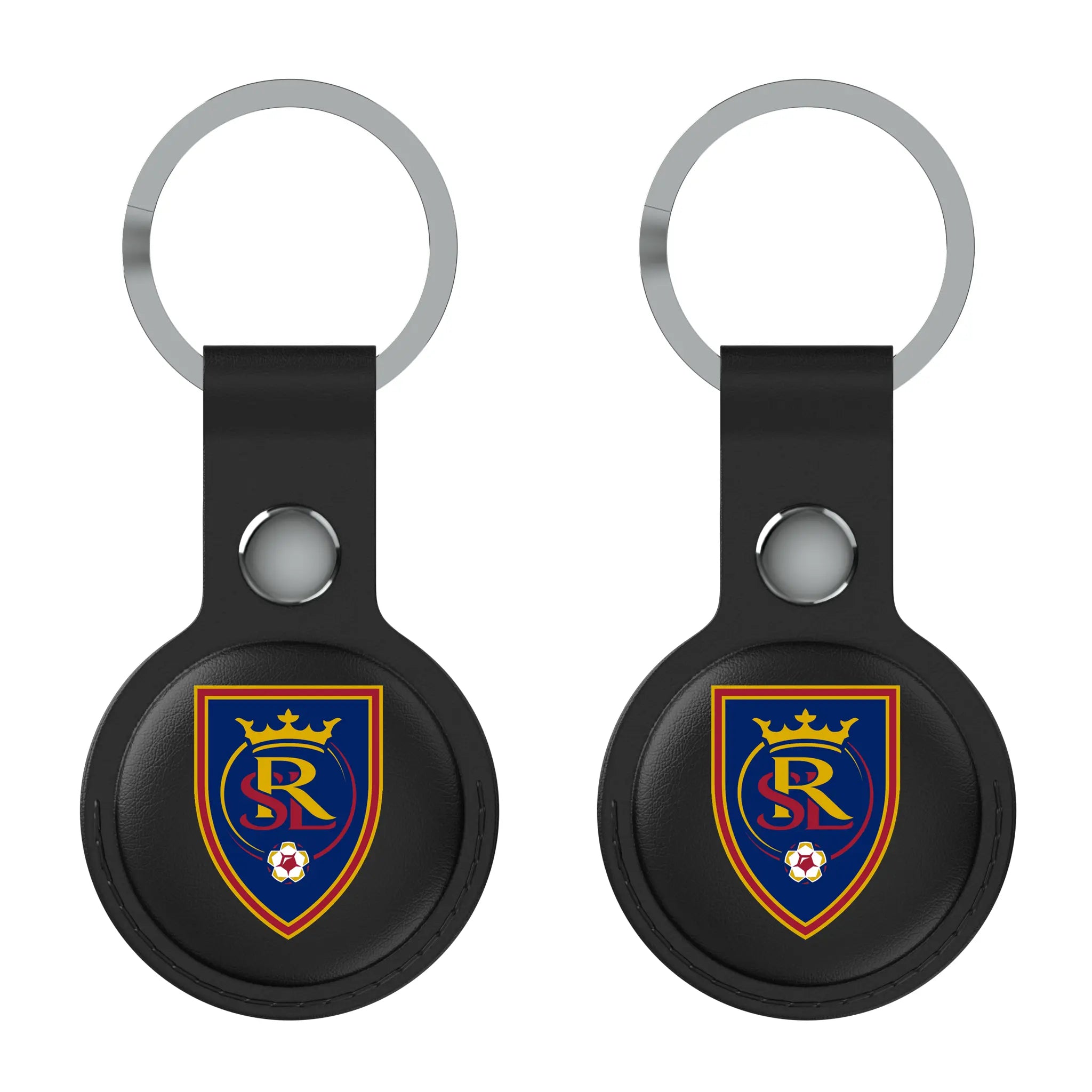 Real Salt Lake Insignia AirTag Black Airtag Holder 2-Pack